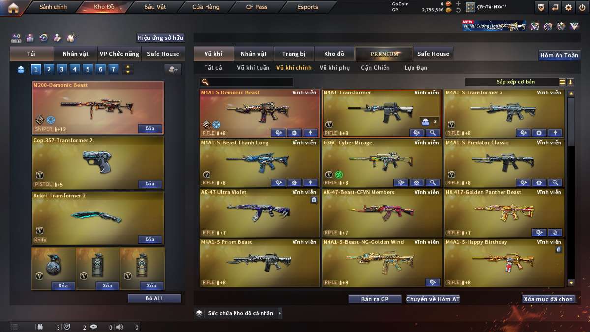 shop acc cf uy tin gia re